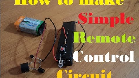 How to make a simple remote control circuit (with IR LED and Photodiode)