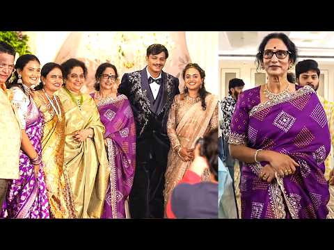 Hero Prabhas's Mother Siva Kumari @ Producer C.Kalyan's Son Varun Kumar & Gnapthi Wedding Reception - TFPC