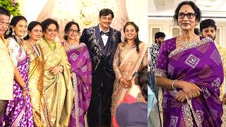 Hero Prabhass Mother Syamala Devi @ Producer C.Kalyans Son Varun Kumar & Gnapthi Wedding Reception