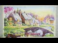 Ink & Watercolor Pencil Painting Epi-4 | Painting A House Landscape Ink & Watercolor Pencil Painting Epi-4 | Painting A House Landscape