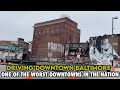 I drove through downtown Baltimore, Maryland. This is what I saw.