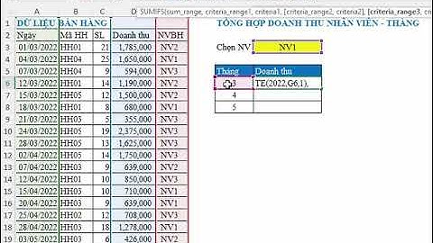 Hàm Sumifs tính tổng nhiều điều kiện và lên báo cáo tổng hợp nhiều tháng trong năm #shorts
