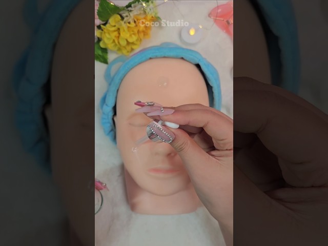 ASMR Makeup on Mannequin Skincare Toy ASMR #satisfying #makeup #relaxing