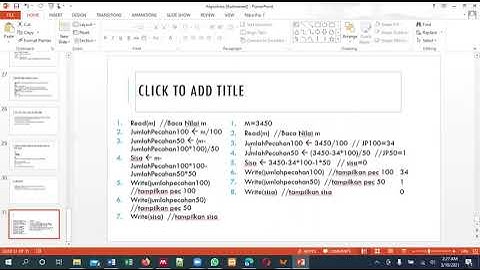 Contoh Implementasi Pseudocode dalam Algoritma ke bahasa Python