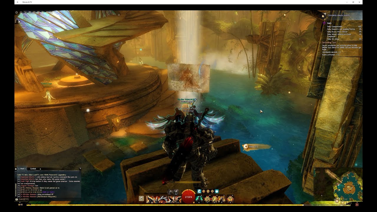 Guild Wars 2 (GW2) - Auric Basin - Last Vista Point - 1440p 60fps