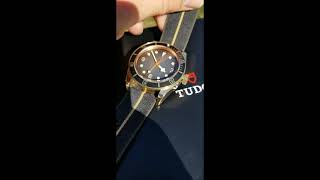 How to Clean the patina from a Tudor Black Bay Bronze.