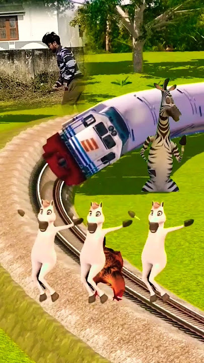 fanny moy moy danceing horse stop the train #tranding #ytshorts #shortsfeed #shorts #vfxshrey