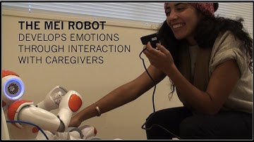 MEI Robot Develops Emotions through Interaction with Caregivers