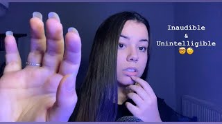 ASMR | Inaudible & Unintelligible Whispering | Unpredictable Hypnotizing Hand Movements