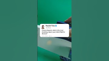Divorce lawyers, what is the most shocking reason your client filed for divorce?#funny#reddit #story