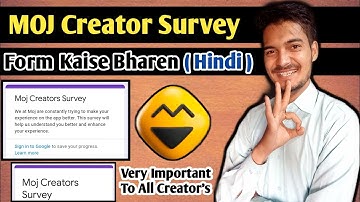 What Is MOJ Creators Survey | MOJ Creators Survey Form Kaise Bhare | How To Fill MOJ Creators Survey
