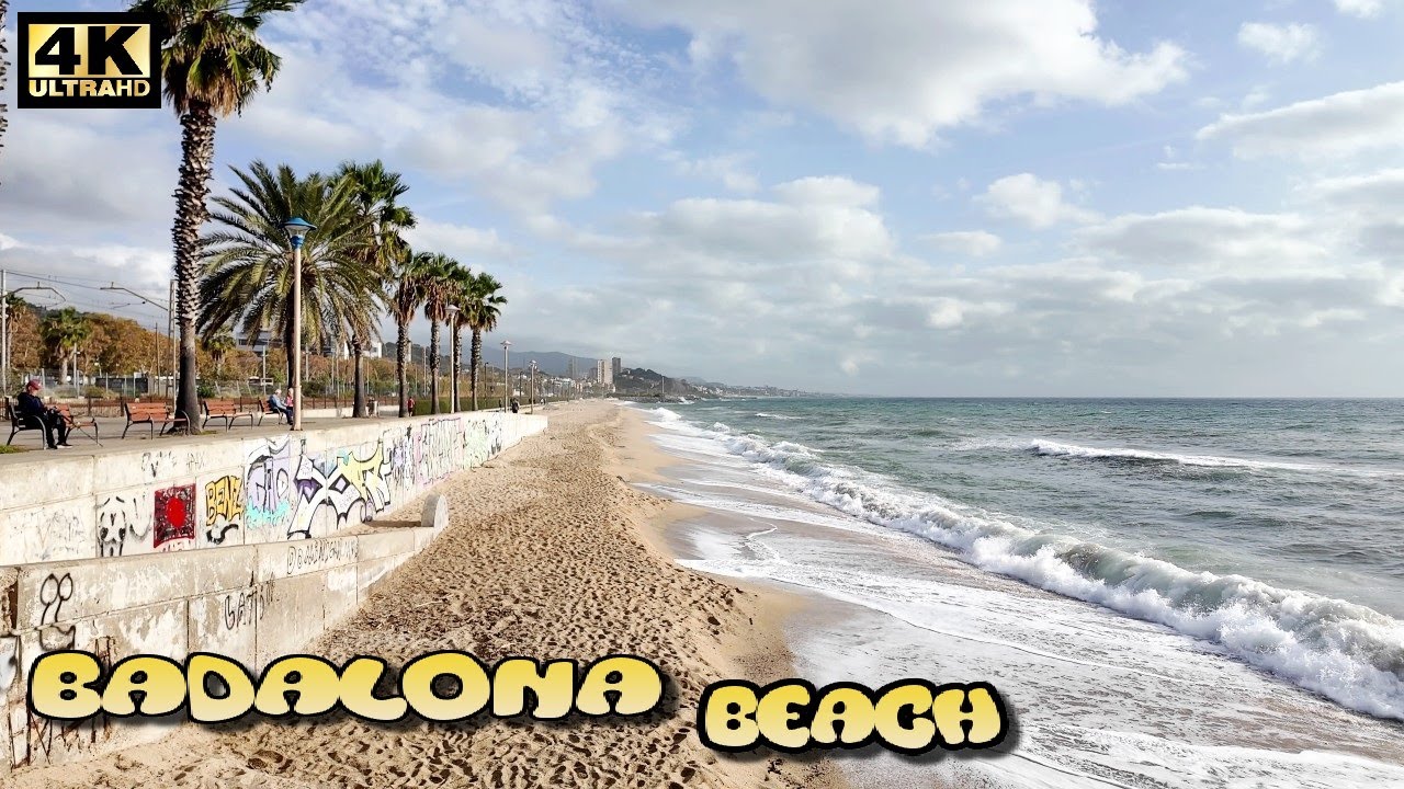 Playas Turísticas de Badalona en Invierno 2026 Barcelona 🇪🇸