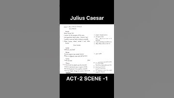 Julius Caesar Act 2 Scene 1| Introduction | Act 2 Scene 1 Julius Ceasar | Line by Line Explanation