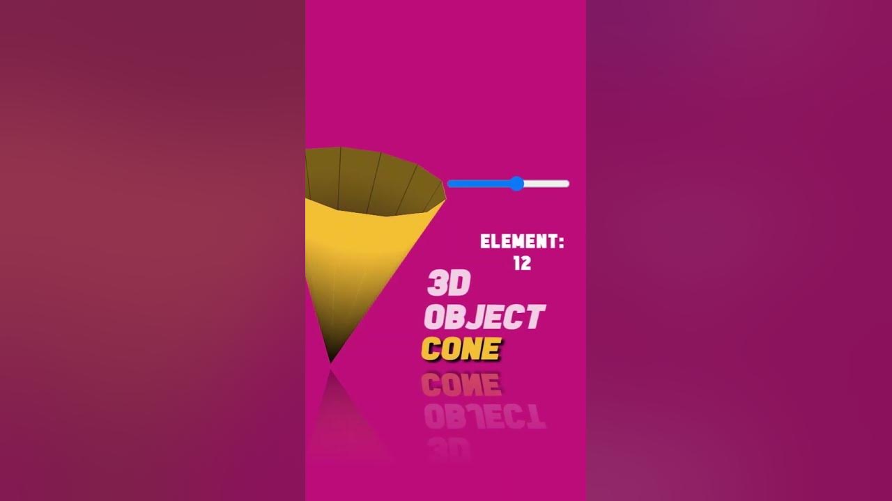 Tutorial 3D Objects Cone HTML CSS JavaScript #shorts - YouTube