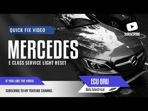 2018 Mercedes E class service reset