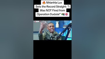 Nhlanhla Lux clears the air on being fired from Operation Dudula.