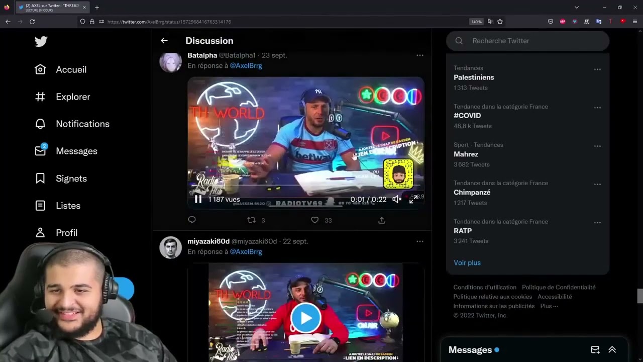 Balti réagit au troll de Bassem 😂