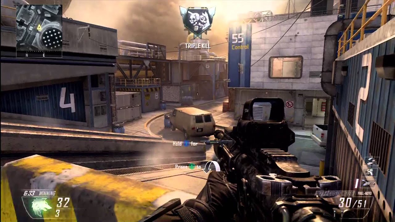 COD Black Ops 2 - Meltdown Gameplay (Guns, Perks, Killstreaks, Attachments)