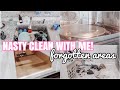 NASTY CLEAN WITH ME | DEEP CLEANING FORGOTTEN AREAS | MESSY HOUSE TRANSFORMATION