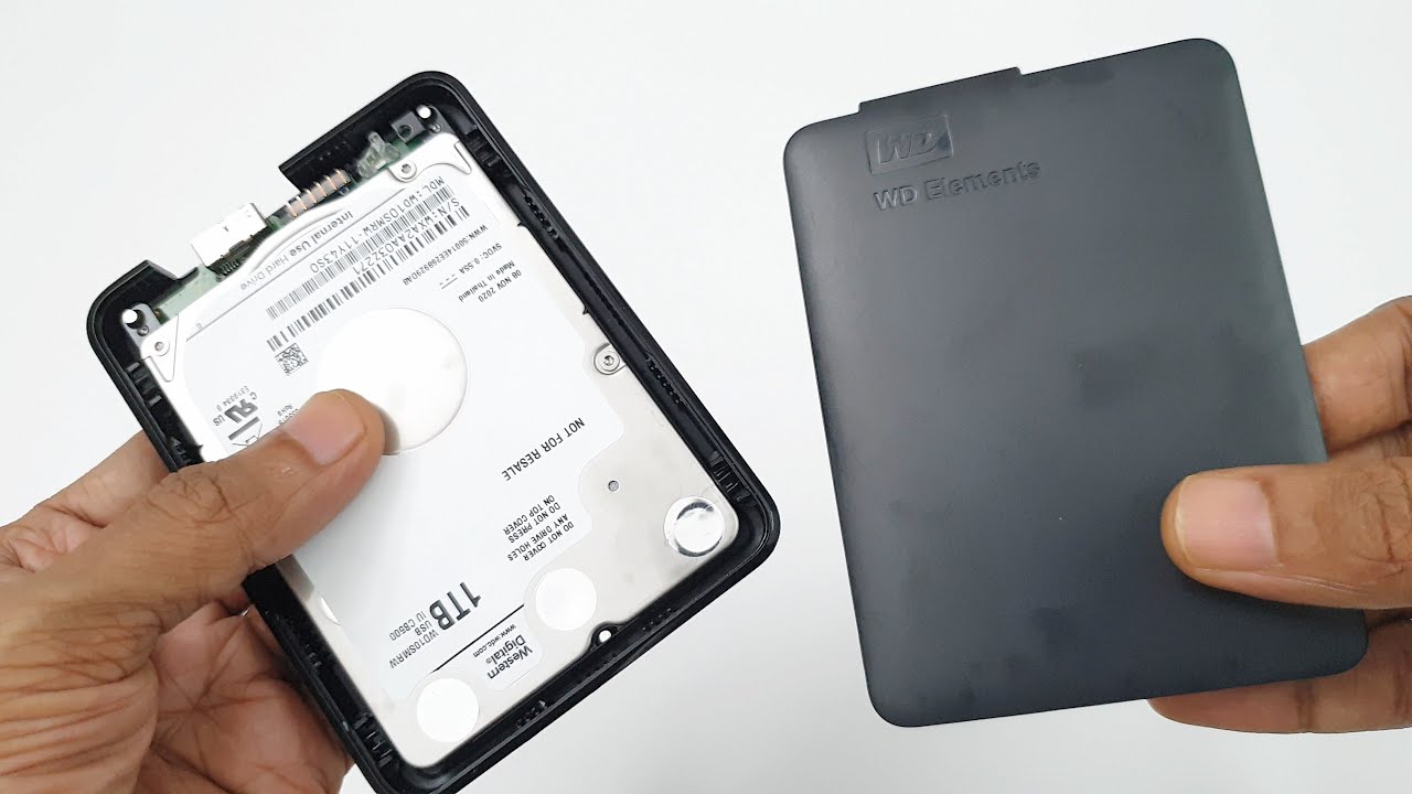 WD Elements 1TB external Hard Drive - Disassembly - YouTube