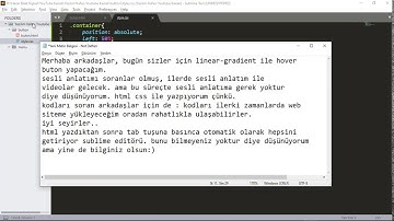 #HayatEveSigar CSS İle Harika Animasyonlu Degrade Düğmesi