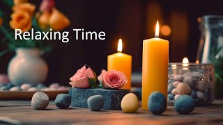 Healing Piano Music with Candlelight and Flowers Scenery to Mood Up Your Soul