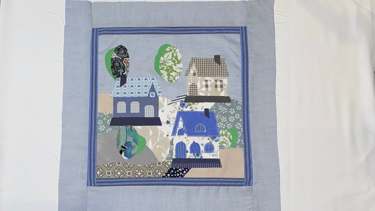 Домики из ткани. Аппликация из ткани.Пэчворк Houses made of fabric. Fabric applique. Patchwork🏠✂️🏡