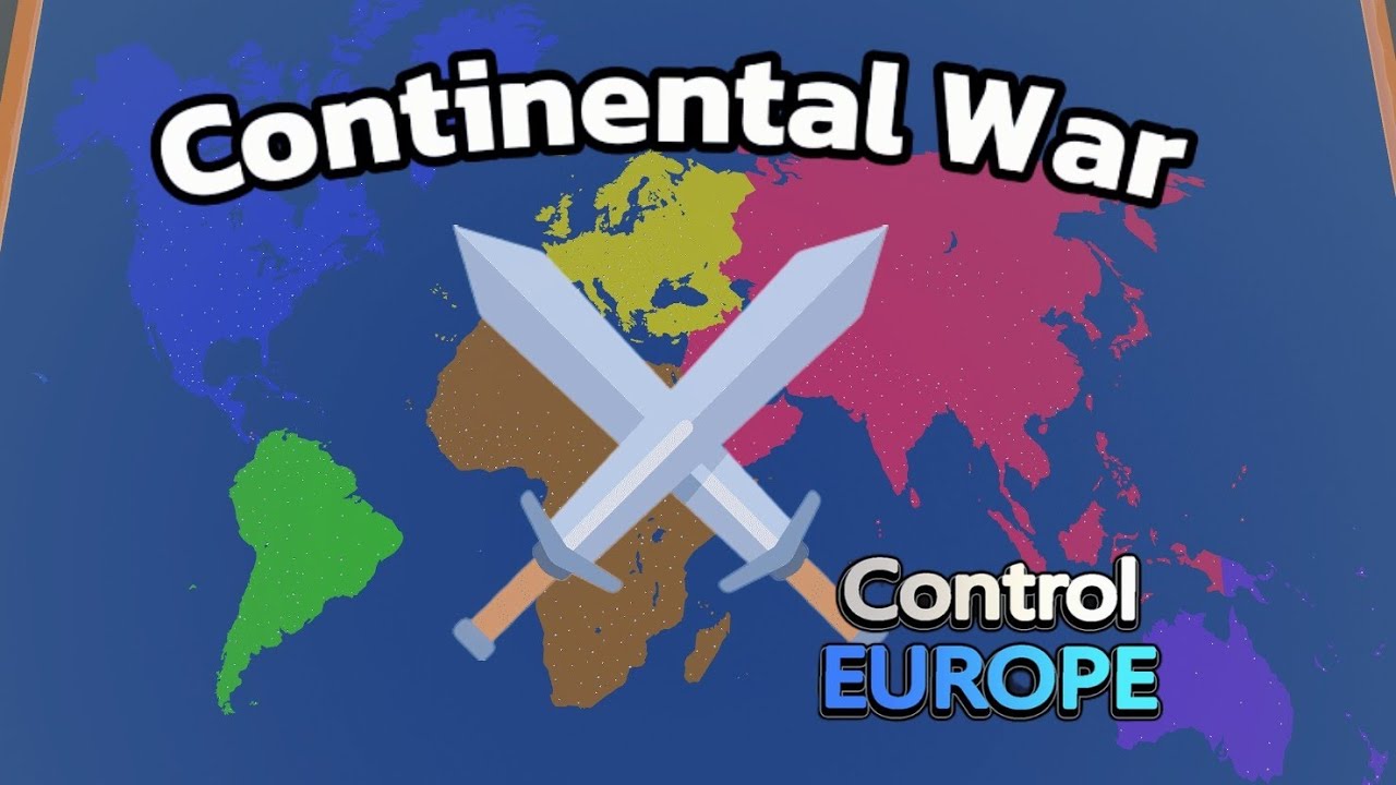 50 Players Simulate Continental Wars In Roblox Control Europe! 