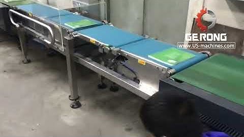 Testing video of automatic book weight checking machine with reject system