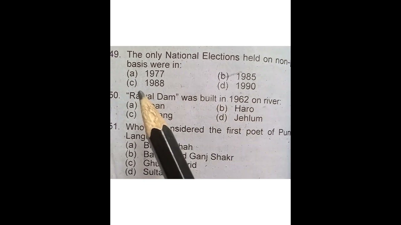 Daily work routine and very important MCQ of PPSC exam