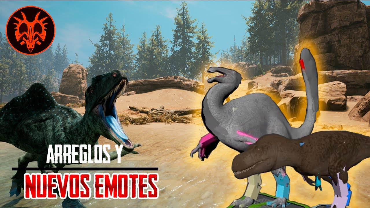 Nuevos emotes y arreglos Public Test | Path of Titans - YouTube
