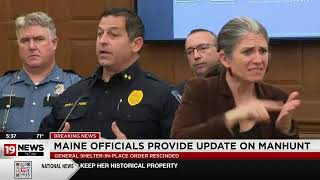 Officials give update on Day 2 of searching for Maine mass shooting suspect