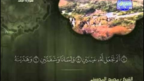 سورة البلد الشيخ محمد المحيسني