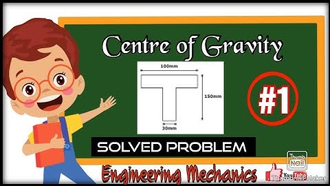 Centre of gravity of T-section (Engineering mechanics), APM CENTROID numericals problem no.#1, Rgpv