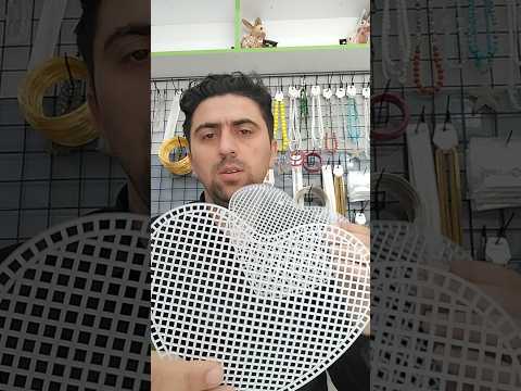 ürək formalı kanvas, sapla sumka toxumaq üçün əşyalar #aksesuar #crochet