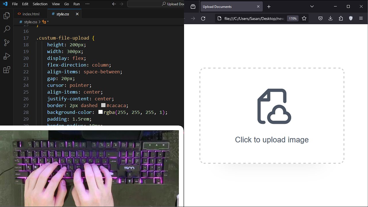 Creating a User-Friendly Document Upload Interface with HTML and CSS ...