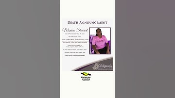 | Funeral Service Announcement #obituariesjm #jamaica #jm