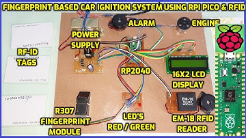 Fingerprint Based Car Ignition System using Raspberry Pi Pico and RFID