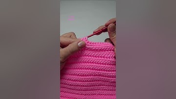 Herringbone Stitch 1 Row Repeat Rib Crochet Pattern | Crochet Stitches #crochettutorial #easycrochet