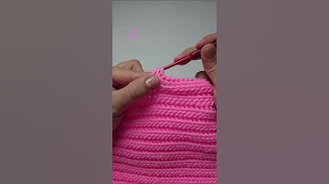 Herringbone Stitch 1 Row Repeat Rib Crochet Pattern | Crochet Stitches #crochettutorial #easycrochet