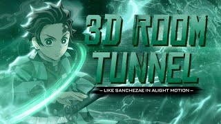 How To Make 3D Room Tunnel Like Sanchezae in Alight Motion Free Preset | AMV Tutorial screenshot 2