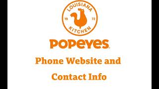 Popeyes UK - Phone Website and Contact Info