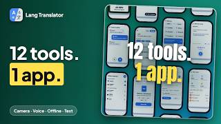 12 translation tools in 1 app | Lang Translator