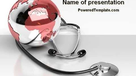 Medical Care Of The World PowerPoint Template by PoweredTemplate.com