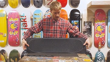 How To Grip Tape A Skateboard Deck PERFECTLY Slam City Skates