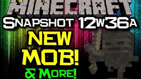 Minecraft Snapshot 12w36a - NEW! Wither Skeleton, Mob Heads, Carrot On A Stick & MORE!