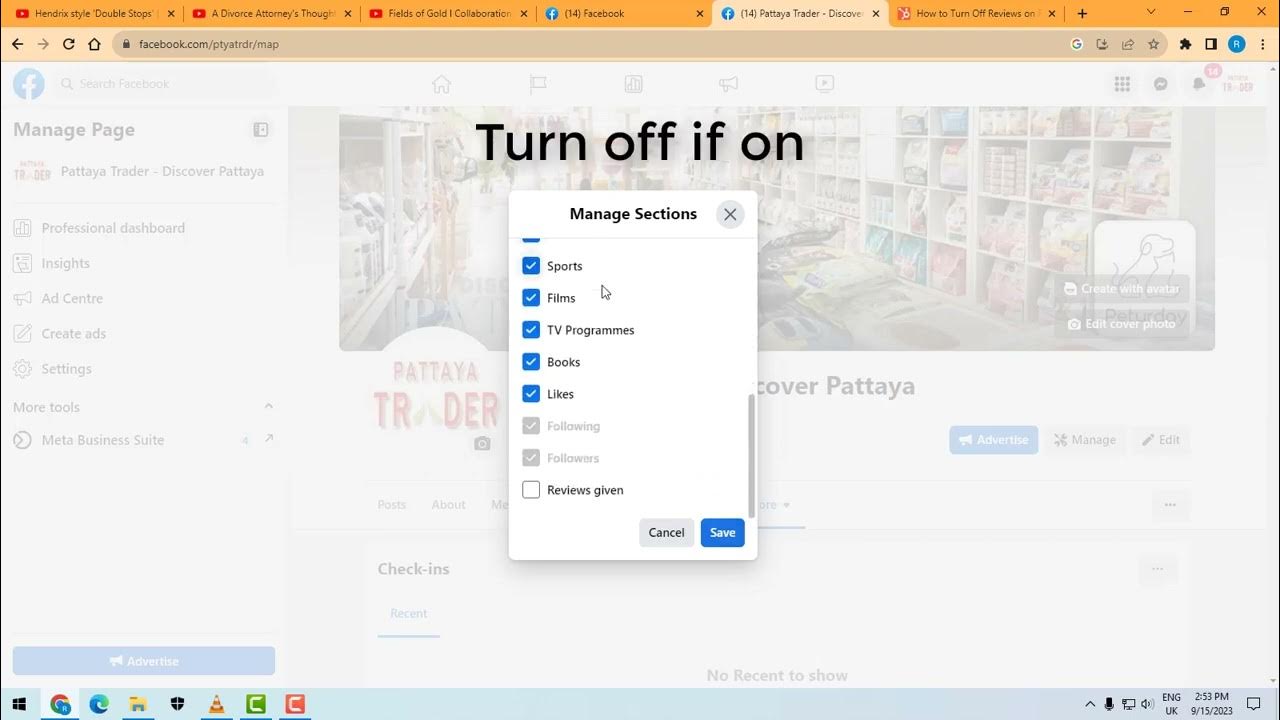 How To Turn Off Reviews On Facebook Business Page