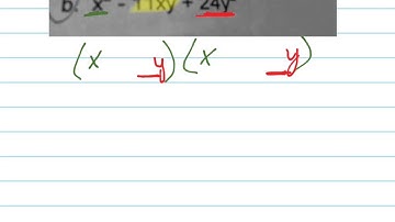 Factor: x^2-11xy+24y^2