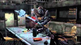 Fallout New Vegas Gameplay! Getting rid of the Nightkin in basement HD