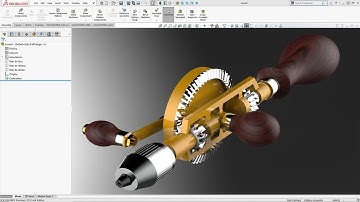 Fast version : How to design a Manual Hand Drill in Solidworks
